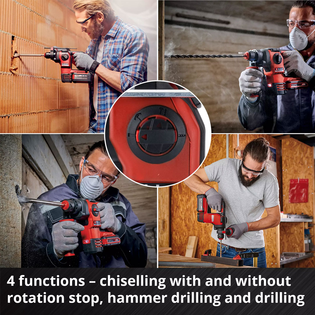Einhell Professional Cordless Rotary Hammer HEROCCO 18/20 - Image 3